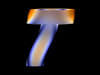 36 Days of Type - T 36 days of type 36daysoftype animation cavalry design generative gradient graphic design kinetic kinetic type motion motion design t type typography