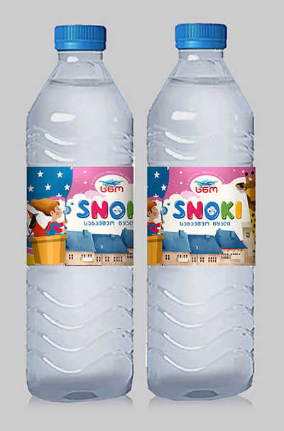 Snoki design georgia packaging water for kids