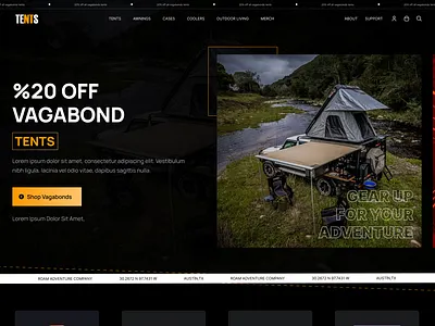 E-commerce Website Homepage commerce dark design e commerce home homepage ui ux web website