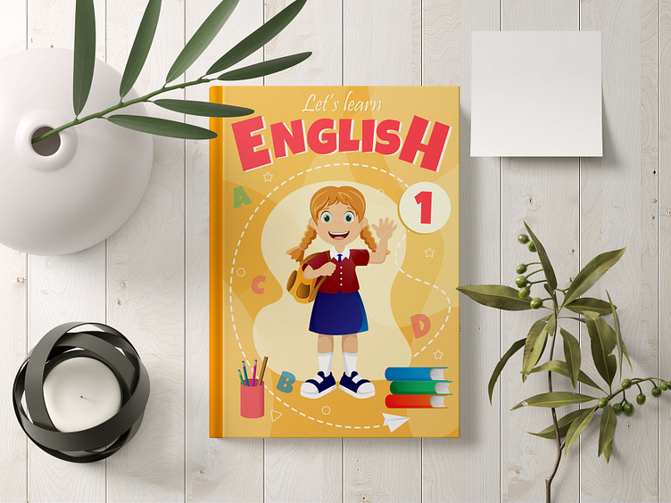 Design of a students book cover for English classes by Tatiana on Dribbble