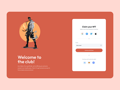 Web3 Sign up! branding design designer illustration logo ui ui ux uidesign uiux webdesign