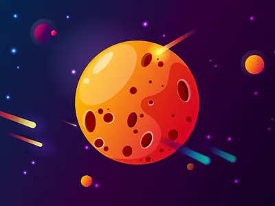 Stargazing 2d art branding illustration logo vector