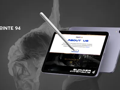 Landing page for a ballet school brand identity branding design graphic design landing page ui ux web