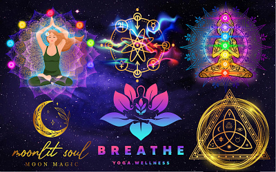 Sacred geometry and mystical logo 3d logo boho logo design graphic design illustration logo maker mystical logo sacred logo