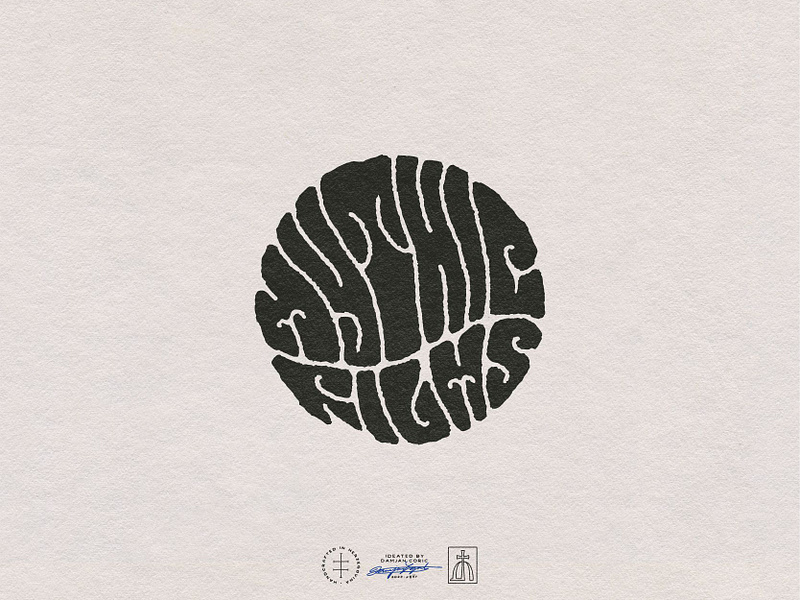 Mythic Films 60s 70s digital art film groovy hand lettering handlettering hippie lettering logo designer logodesign logos psychedelic retro texture trippy typography vector vintage wedding