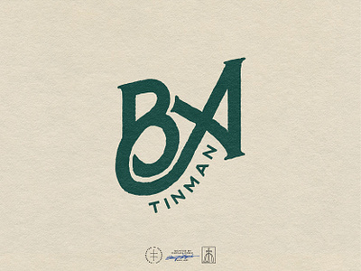 B. A. Tinman antique cbd dispensary graphic design hand drawn hand lettering herb illustrator lettering logo logo design logodesigner logotype medicinal playful retro type typography vintage wordmark