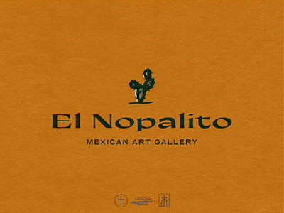 El Nopalito art artist cactus clean culture elegant gallery green illustrator logo logo design mexico minimal nature plant retro simple summer typography vintage