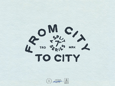 From City to City branding font hand lettering illustrator label lettering logo logo design logotype music record record label retro type typeface typography vector vintage vinyl wordmark