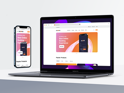 Discover.com Redesign banking branding concept design discover figma flat graphic design illustration interface minimal mobile redesign service typography ui ux web website