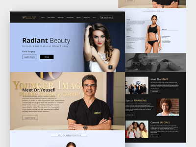 Plastic Surgery Clinic Website Redesign clinic design figma graphic design plastic surgery redesign ui web design