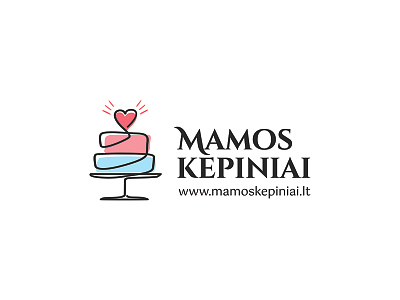 "Mamos kepiniai" bakery bakery logo branding cake logo logo