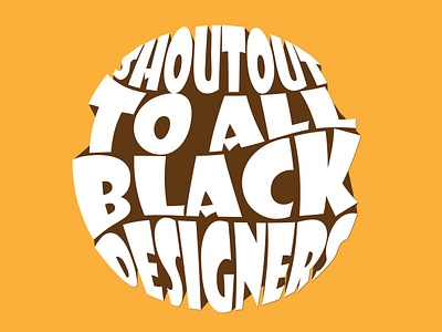 Shoutout to all black designers abode abstract art design illustration