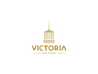 "Victoria hotel" design hotel logo logo tower logo