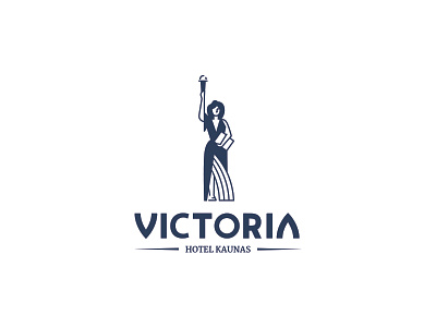 Victoria Hotel Kaunas logo fancy logo hotel logo light logo logo
