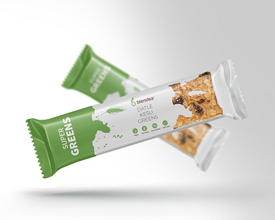 Greens energy bar design bar branding design graphic design greens label muesli