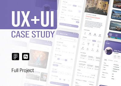 UX UI Case Study-Full Project [BookMyHotel] app design booking app case study design experience design graphic design interface design product design ui uiux