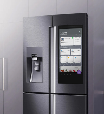 Smart Fridge User Interface design home iot samsung smart fridge ui