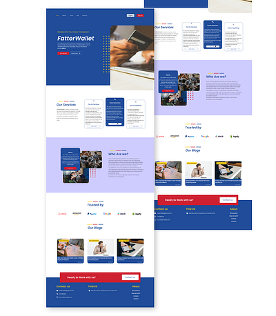 Online Payment Platform Landing Page design graphic design landing page payment ui website design