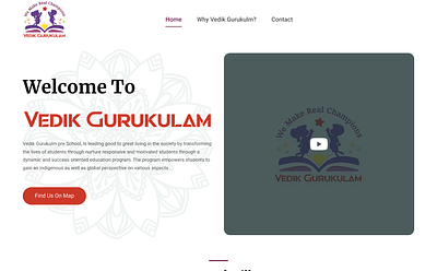 Vedik Gurukulam Website gurukul website kids theme spiritual website