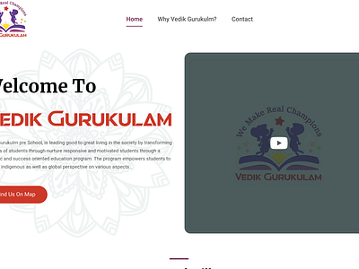 Vedik Gurukulam Website gurukul website kids theme spiritual website