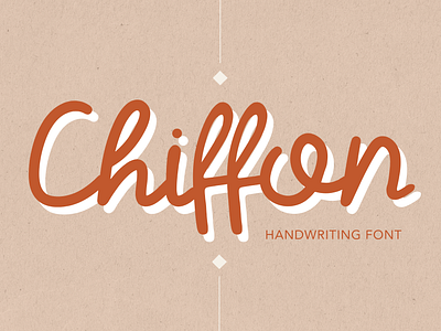 Chiffon | Handwriting Font design font fonts graphic design handwriting handwritten lettering letters typeface