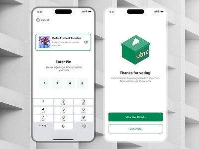 E-voting mobile app