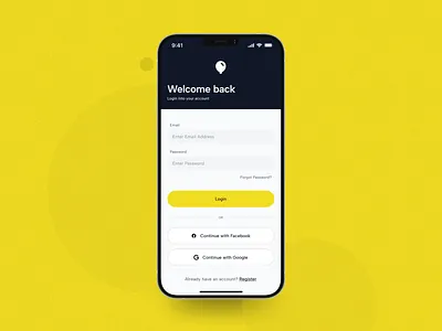 Login UI login minimal mobile design sign up