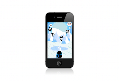 Skelanimals Snowball iPhone game app design mobile ui ux vector
