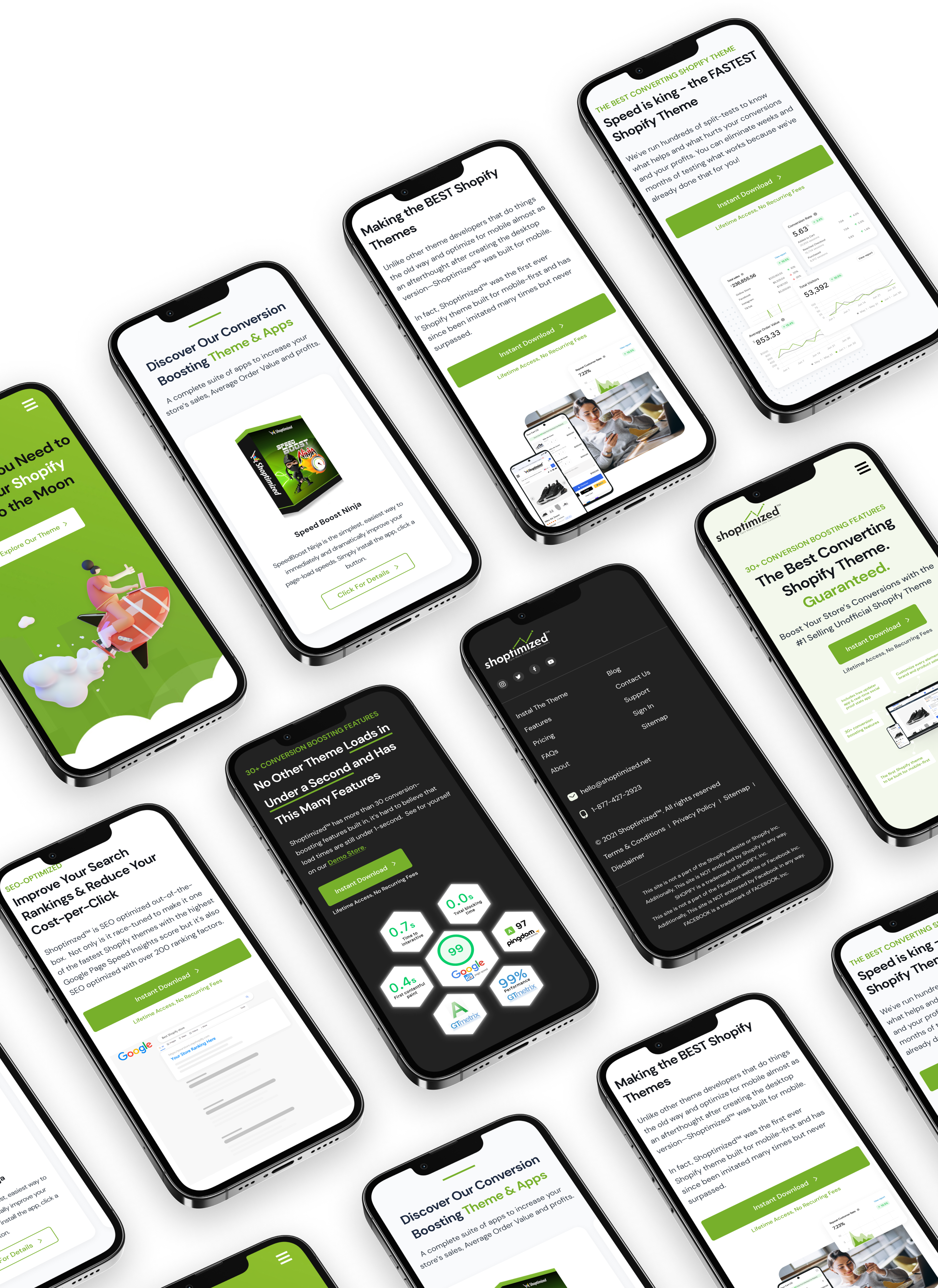 Shoptimized™ Website Design - Mockups clean creative design mobile seo shopify shoptimized simple theme ui uidesign uiux ux web web design website