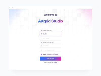 Sign Up - Design Challenge #1 100days designchallenge sign in sign up ui ui challenge ui designer uidesign user sign up ux designer