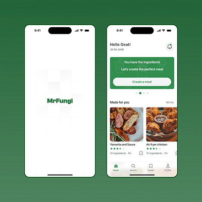 Food Recipe Mobile App Design figma food food app graphic design product design recipe app ui ux