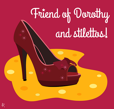 Friend of Dorothy graphic design illustration