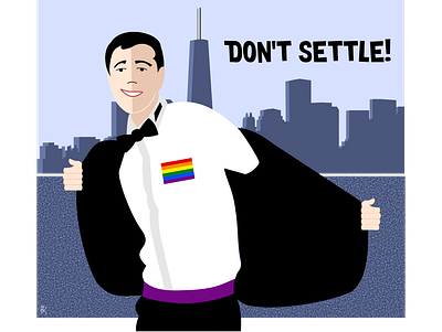 Don't Settle! graphic design illustration