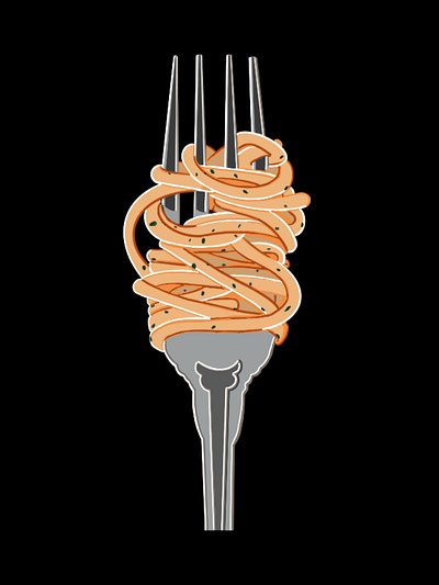 Pasta graphic design illustration