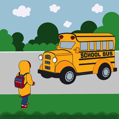 School Day graphic design illustration