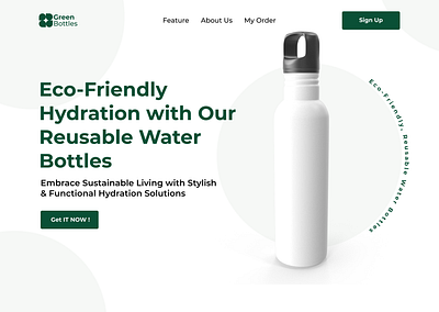 ECO Bottle figma graphic design ui ui design user interface web