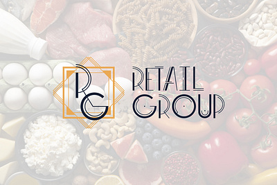 An art deco logo for an online grocery store art deco branding corporate identity design food products graphic design illustration logo online store vector