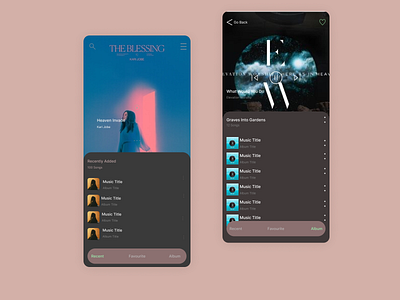 Music App UI app design ui