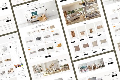 Novina Interior Design Website accessories bohemia style furniture home style interior design landing page