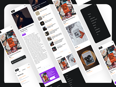 News Mobile Portal article blog design mobile news portal ui website