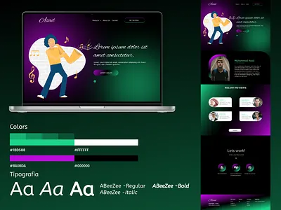 Portfolio Website aggresive art branding design figma graphic design guideline illustration logo minimal mockup modern new new ui style ui ui design web design