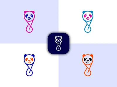 Panda Logo. Creative Logo. Minimalist Logo. Modern Logo. brand identity brand logo design branding business logo company logo design copmany creative logo design graphic design health logo icon illustration logo minimalist logo modern logo panda logo panda new logo technology logo typography unique logo