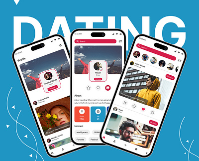 Visit dating mobile application on behance app behance best application branding dating app design dating mobile app design food voucher app human centered design illustration logo mobile app product design ui ui design ux design