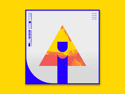 36DaysOfType - 2021 - A 36 days of type album album art album cover colorful custom type futuristic primary colors texture type typographic typography
