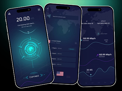 VPN app design mobile app app design cyber cyber security cyber security app hacking hacking app internet app mobile app network network app networking networking app vpn vpn app