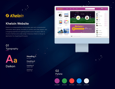 Kheloin Website 3d back ground 3d element branding chat screen e commerce graphic design kheloin logo social media ui website