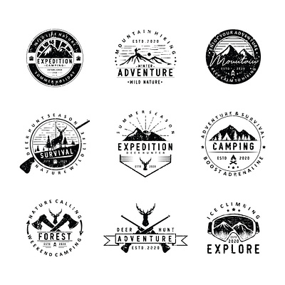 Logo Design - Vintage Black Badge branding design graphic design illustration logo