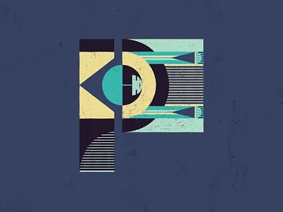 Letter P - 36 Days of Type 36 days of type 36days p 36daysoftype art deco art nouveau design graphic design illustration koloman moser letter p printmaking typographic illustration typography vienna secession