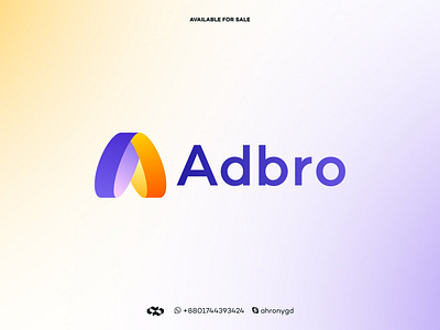 Ads Agency Initial Letter A Logo Design a icon ads agency available branding colorful company company logo design gradient graphic design icon design logo design illustration letter letter a logo logo design tech technology web