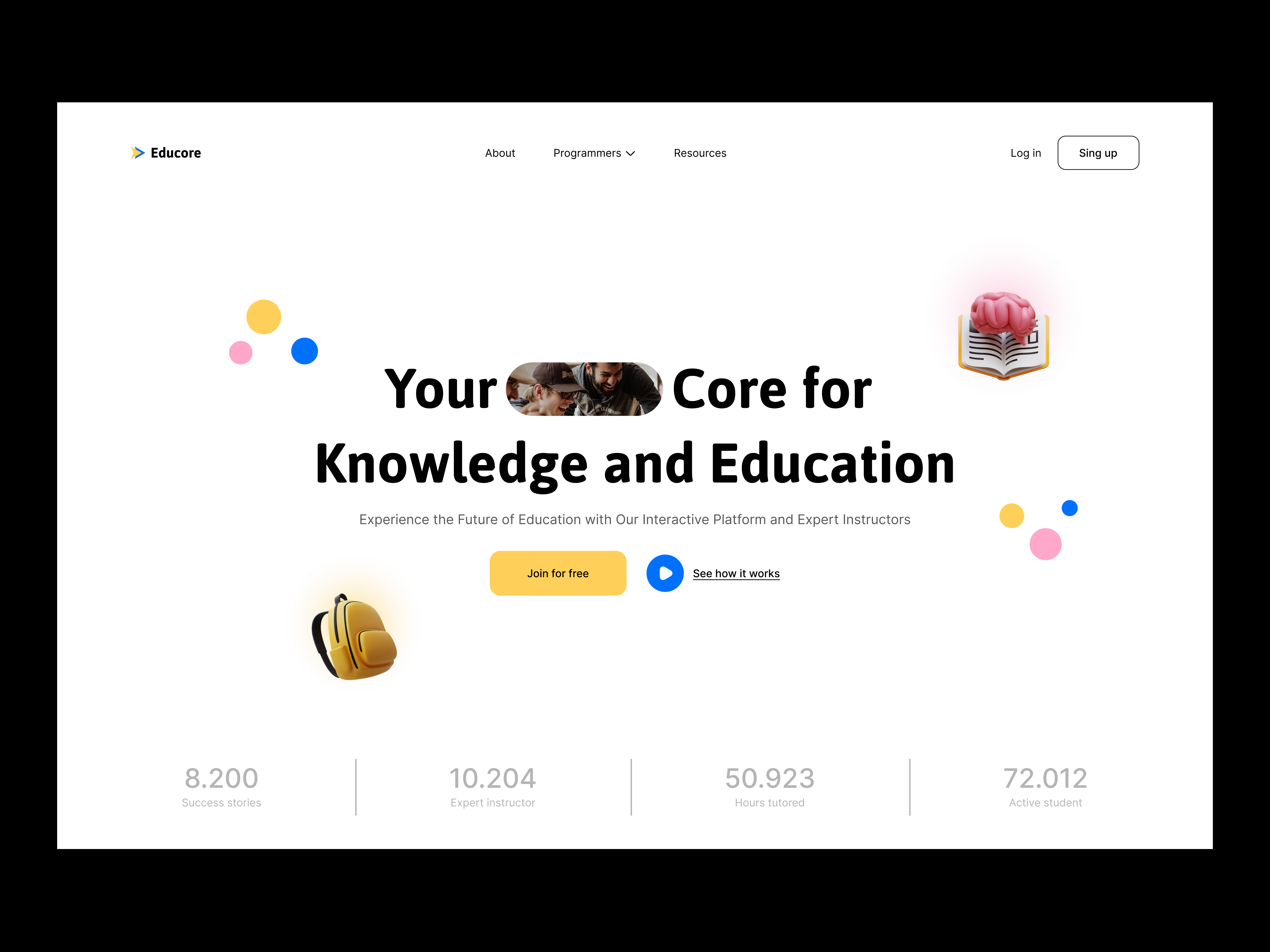 Example of Website Design + Development